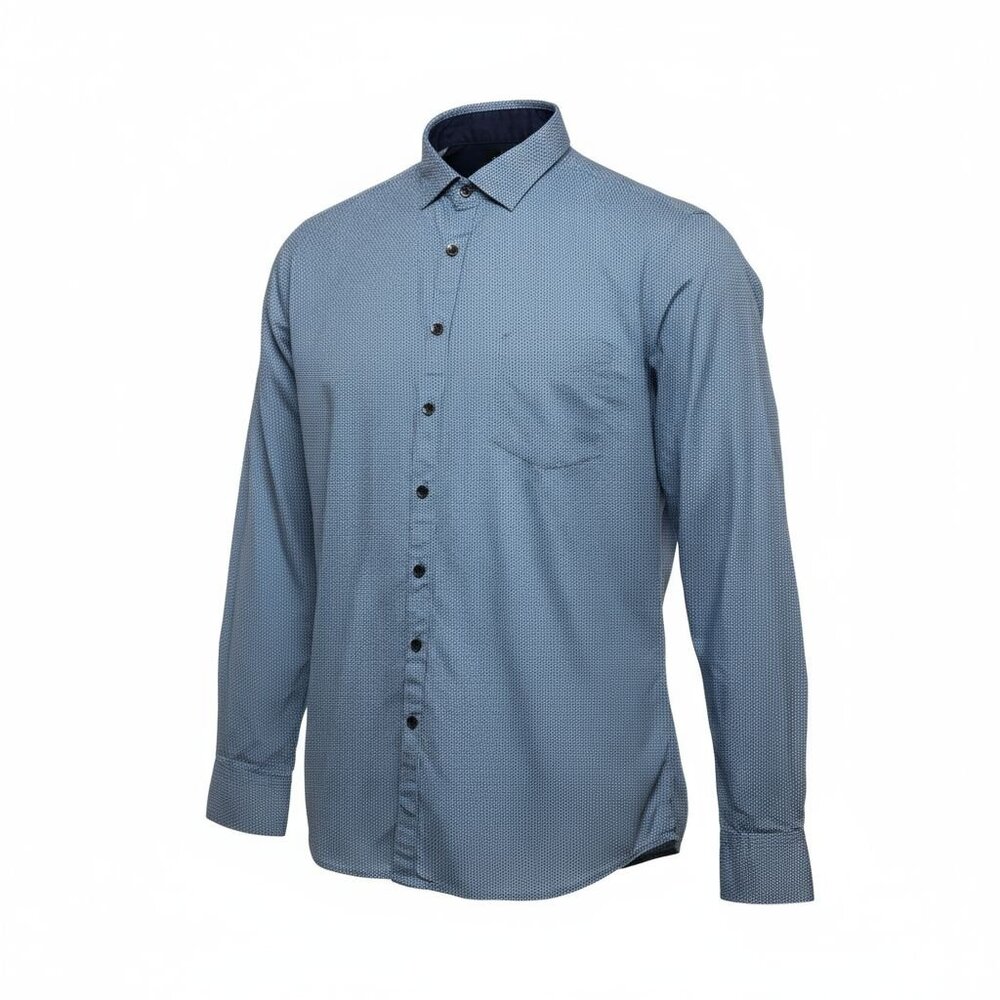 Rodd and Gunn Shirt Mens 2XL Blue Button Up Sports Fit Woven in Italy Pocket‎